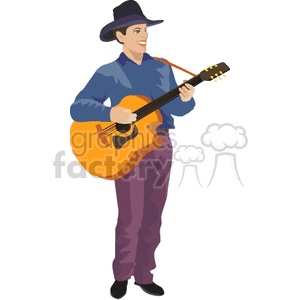 country singer clipart. Royalty-free image # 150135