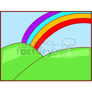  rainbow rainbows Clip Art Nature 