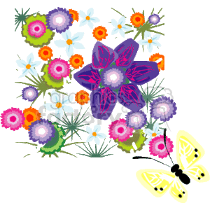 Spring in bloom clipart.