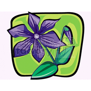 purpleflower clipart. Commercial use image # 151576