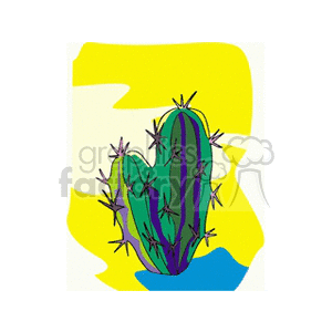   plant plants desert cactus cactuses  cactus3.gif Clip Art Nature Plants 