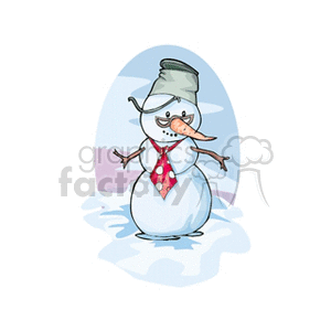   snowman tie snow winter seasons  winter28.gif Clip Art Nature Seasons 