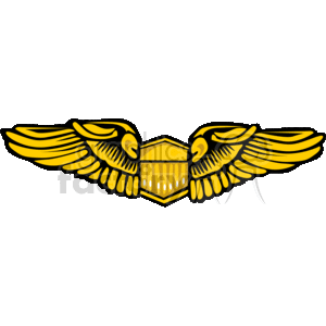 Pilot wings clipart. Commercial use image # 153412