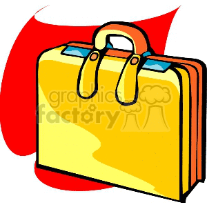 Yellow briefcase clipart. Royalty-free image # 153459