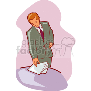   salesman man guy business suits file files documents document paper  businessman302.gif Clip Art People 