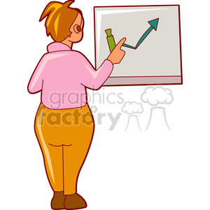   teacher teachers chart charts graph lady women education school  chart300.gif Clip Art People 