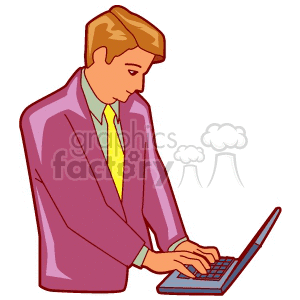   man guy people computers computer laptop laptops suits salesman  man409.gif Clip Art People 