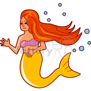 Cartoon Mermaid clipart. Royalty-free image # 154698