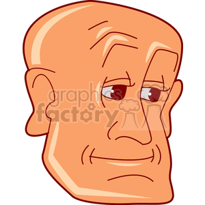   face faces people head heads man guy bald  face240.gif Clip Art People Faces 