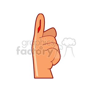 cut finger clipart. Royalty-free image # 158197