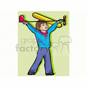 A boy playing clipart. Royalty-free image # 158749