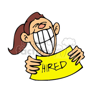HIRED clipart. Royalty-free image # 159685