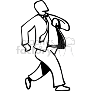   proud walk walking work suit  PBA0115.gif Clip Art People Occupations 