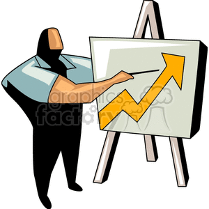   arrow arrows up chart charts graph graphs stats  PBA0121.gif Clip Art People Occupations 