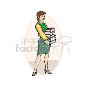 librarian clipart. Commercial use image # 160280