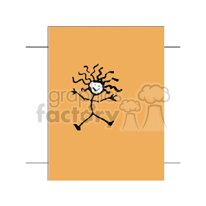girlleaping clipart. Commercial use image # 162305