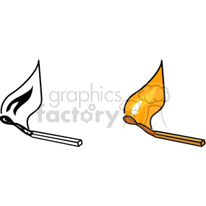 burning match clipart. Royalty-free image # 165590