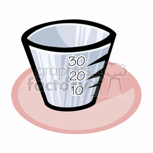   cup cups glass measuring  measuringglass.gif Clip Art Science Health-Medicine 