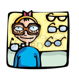 eye examine  clipart. Commercial use image # 166011