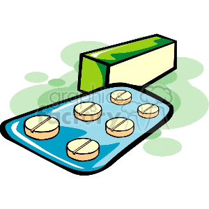 pill-tray clipart. Commercial use image # 166029