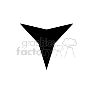 Black triangle shape. clipart. Commercial use image # 166228
