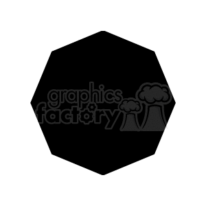   octogon black shape angle shapes design designs  BIM0187.gif Clip Art Signs-Symbols black white vinyl-ready vinyl