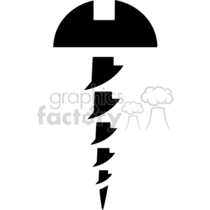 black screw clipart. Royalty-free image # 166378
