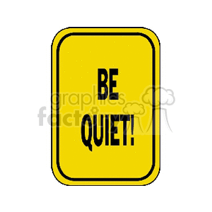 bequiet! clipart. Royalty-free image # 166675