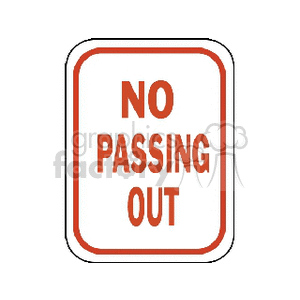 nopassingout clipart. Royalty-free image # 166800
