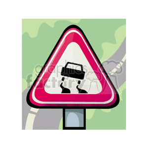   sign signs road roads traffic car cars  sign15121.gif Clip Art Signs-Symbols 