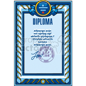   award awards certificate certificates diploma diplomas graduation school  Awards022.gif Clip Art Signs-Symbols 