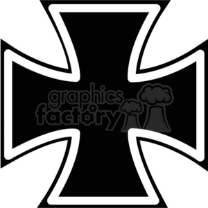  iron cross  Clip Art Signs-Symbols  symbol black white