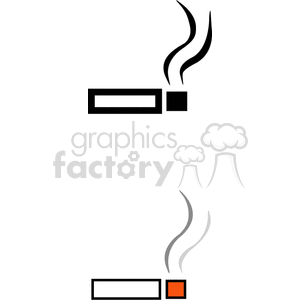  cigarette cigarettes smoking smoke  BIS0100.gif Clip Art Signs-Symbols Signs 