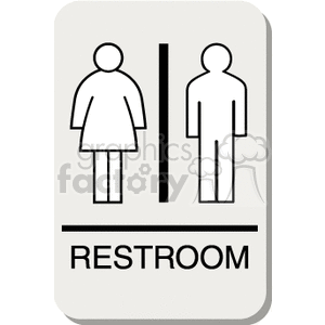 restroom sign clipart. Royalty-free image # 167477