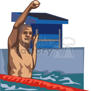 olympic swimmer clipart. Royalty-free image # 167797