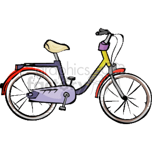   bike bikes bicycle bicycles  az5_bike.gif Clip Art Sports 
