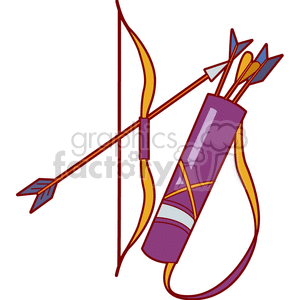   archery archer archers bow and arrows  bow-arrow300.gif Clip Art Sports Archery 