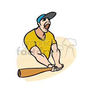  baseball player bat bats  ballplayer6.gif Clip Art Sports Baseball 