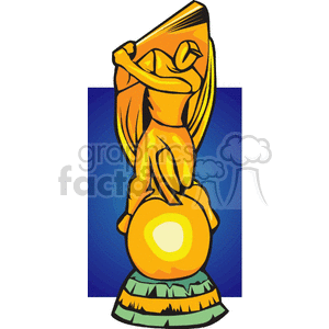 baseball trophy clipart. Commercial use image # 168484
