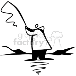 man fly fishing clipart. Royalty-free image # 168880