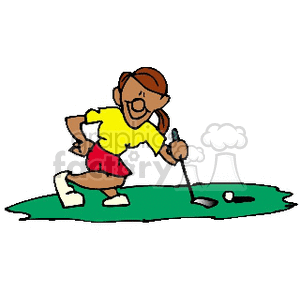 SUMMERVACATIONGOLFER01 clipart. Commercial use image # 169104