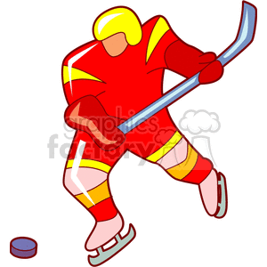   hockey sticks stick puck pucks player players Clip Art Sports Hockey 