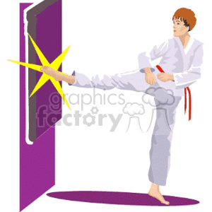 karate0005 clipart. Commercial use image # 169360