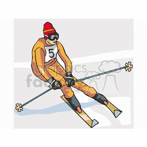 skier4 clipart. Royalty-free image # 169607