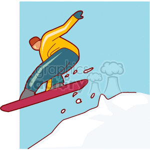 snowboarder clipart. Commercial use image # 169658