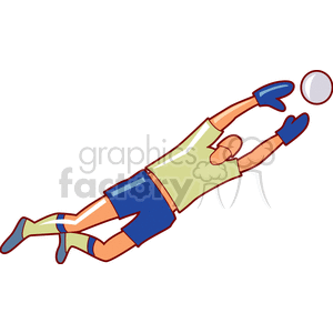 goalkeeper clipart. Commercial use image # 169692
