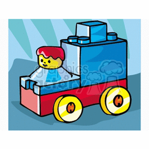   shapes shape toy toys block blocks car cars  buildingboxcar.gif Clip Art Toys-Games 