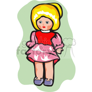 little-girl-doll clipart. Commercial use image # 171265