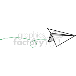 paper airplane clipart. Royalty-free image # 171287