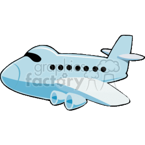 cartoon airplane clipart. Commercial use image # 171960